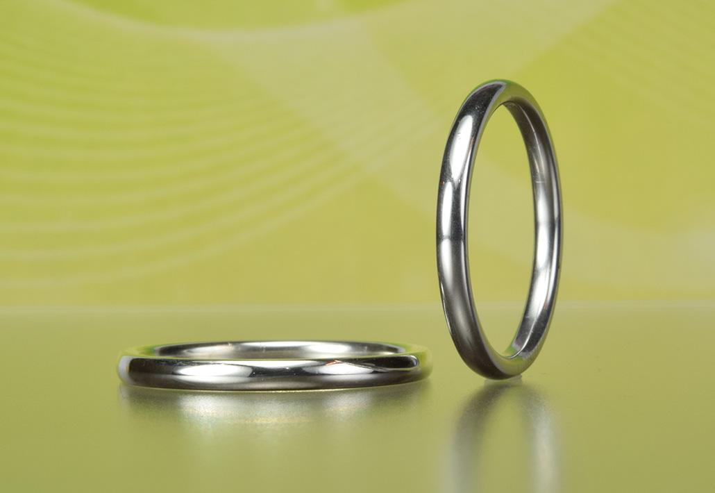 アレルギー対応ハフニウム結婚指輪 素心Soshin | 福岡の結婚・婚約指輪