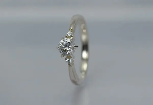 脇石を誕生石にできる婚約指輪