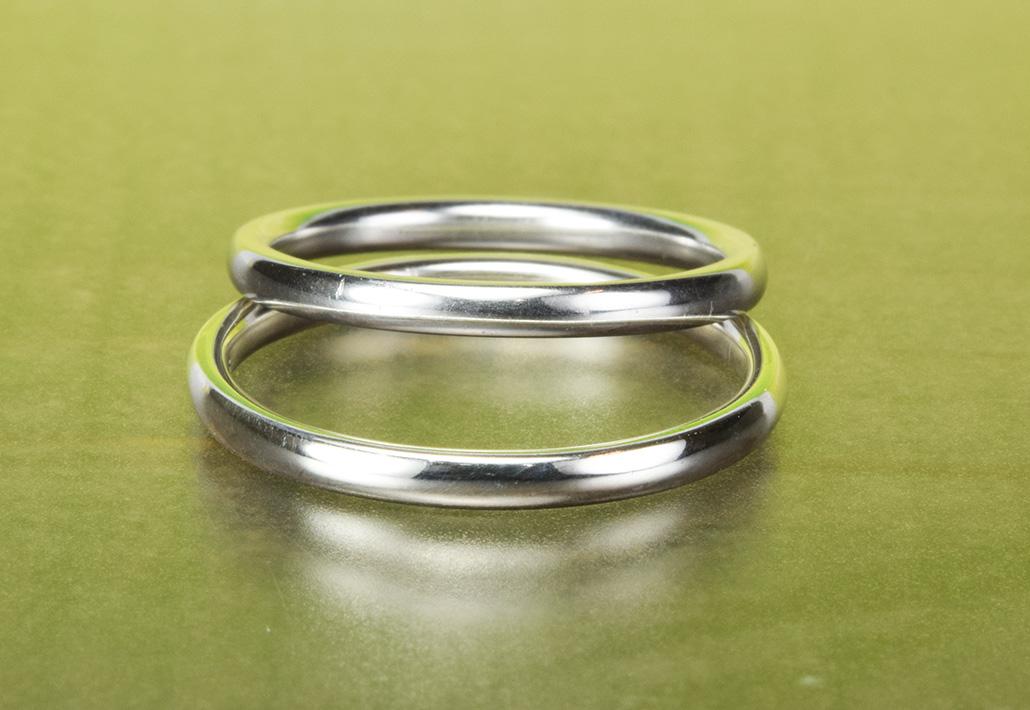 アレルギー対応ハフニウム結婚指輪 素心Soshin | 福岡の結婚・婚約指輪