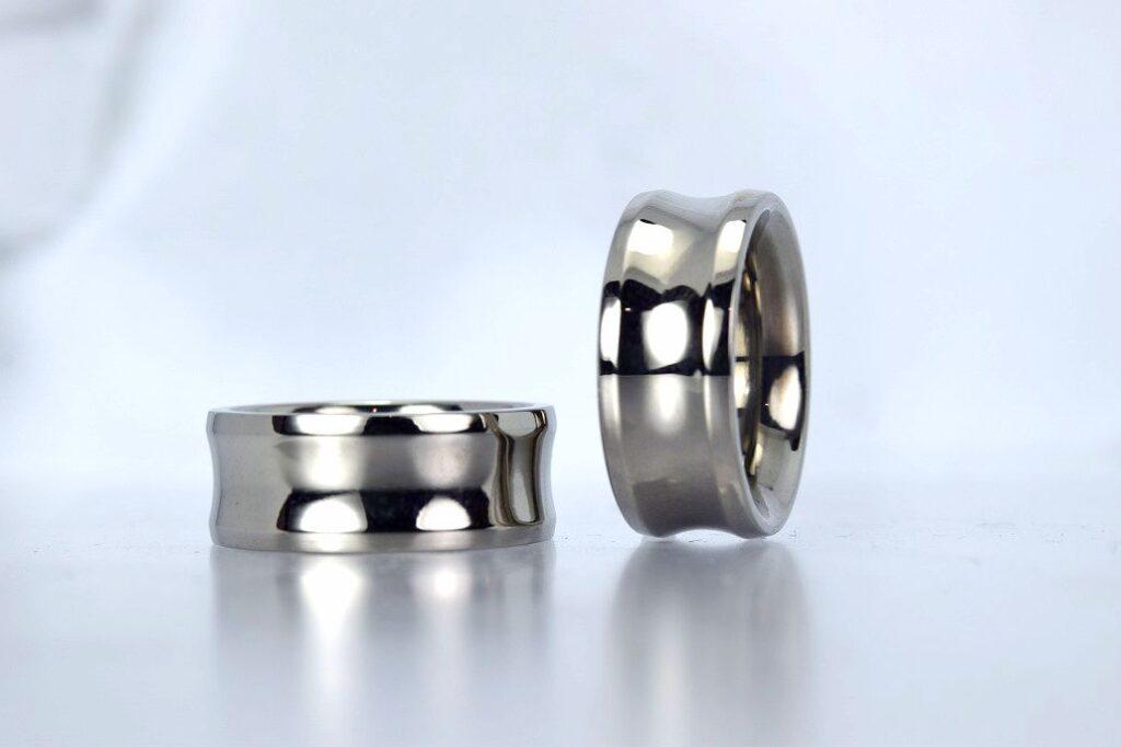 幅広 Titanium & Zirconium Wide Ring
