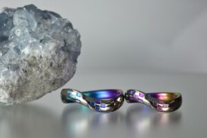 チタン結婚指輪　カラーリング　Ti