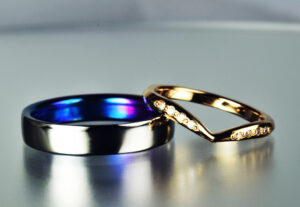 チタン＆K18　ピンクゴールド