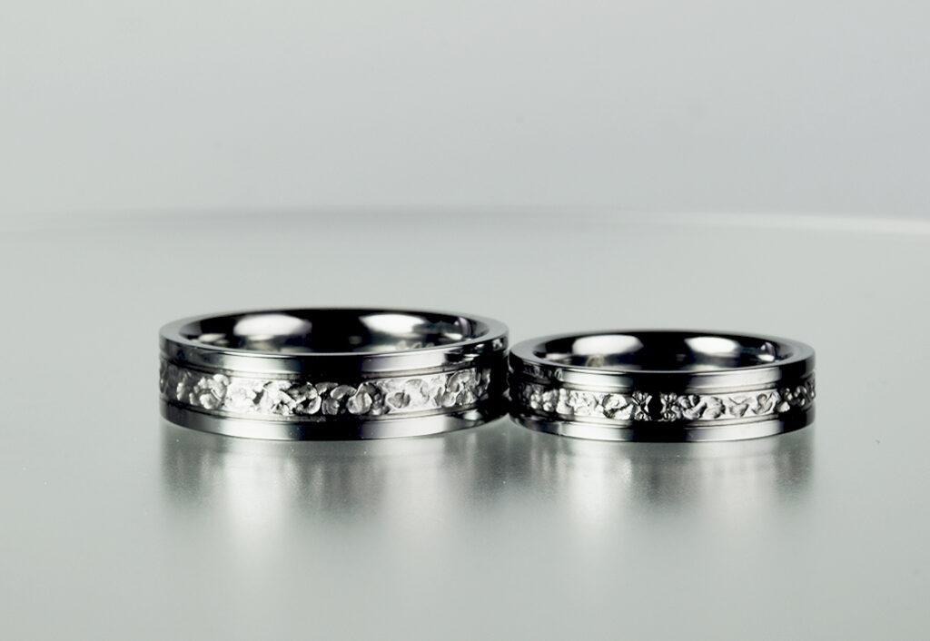 タンタル結婚指輪 黒い結婚指輪