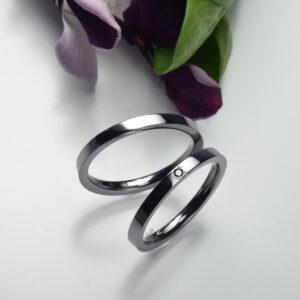 タンタル結婚指輪 フラット　2ｍｍ