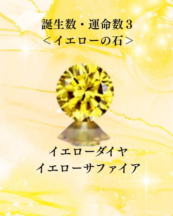 誕生数・運命数　イエロー石