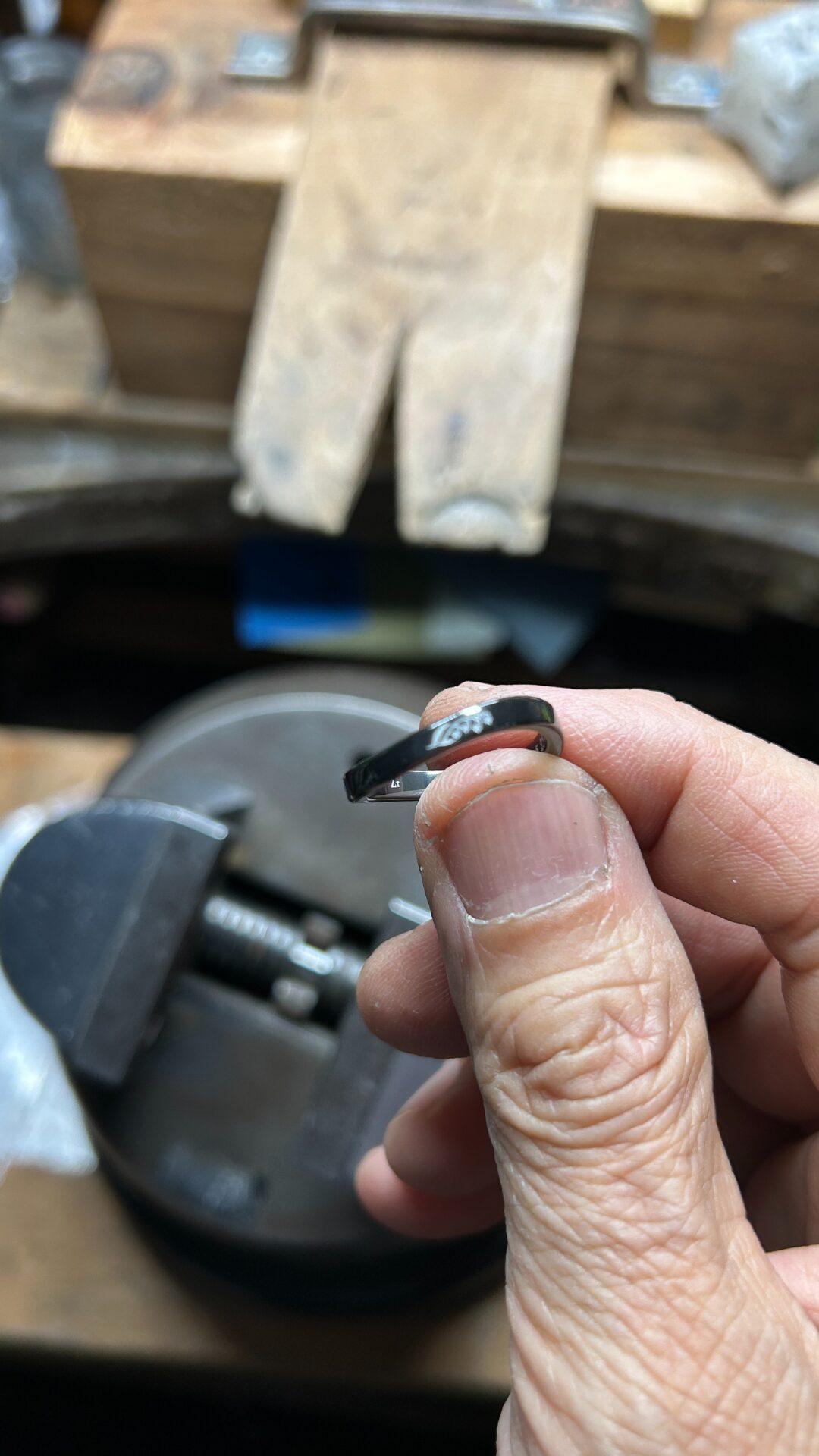 田中様 オーダーメイド ブラックジルコニウム