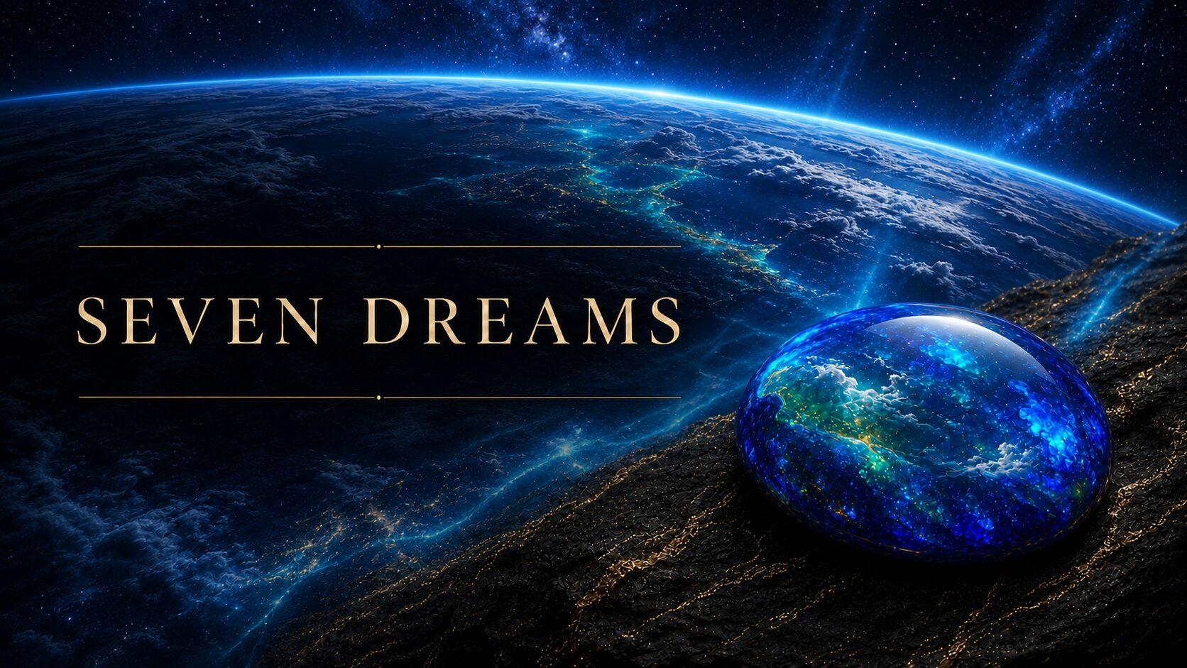 青い地球と宇宙、七色を宿す青いオパールで表現したSeven Dreamsの世界観
