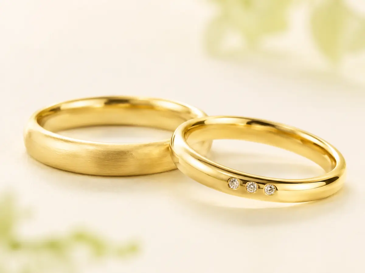 春タイプに似合うイエローゴールドの結婚指輪