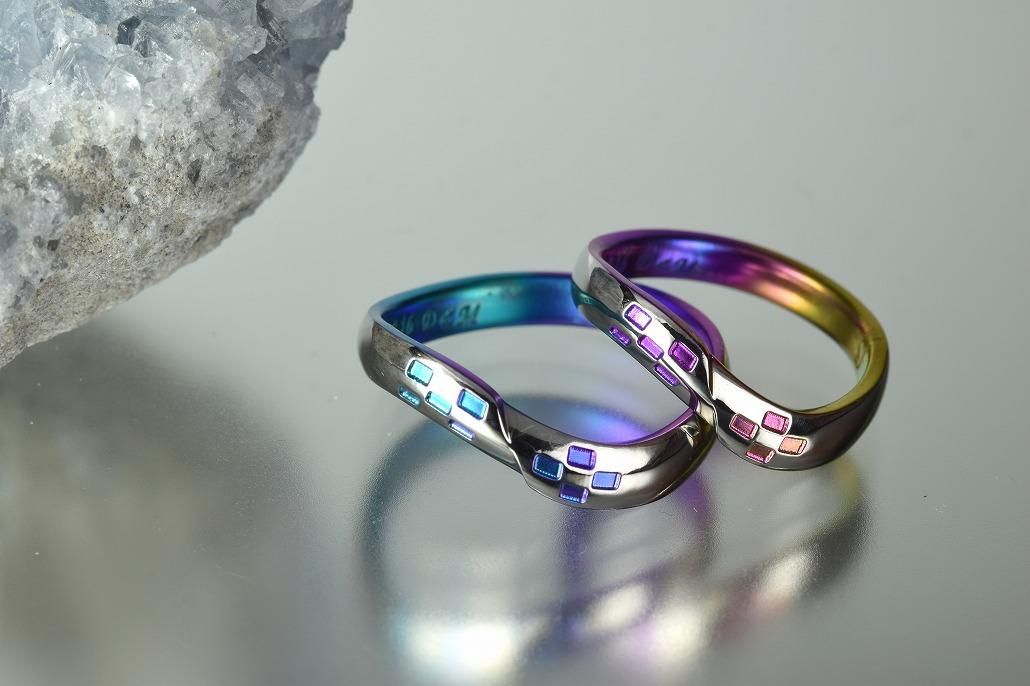 チタン結婚指輪の作例