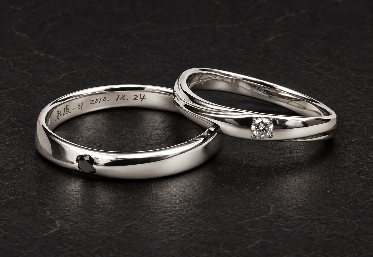CMG-004｜自筆刻印のプラチナ結婚指輪・アイキャッチ