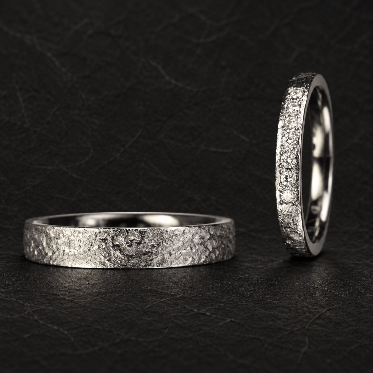 custom-order-textured-silver-pair-rings