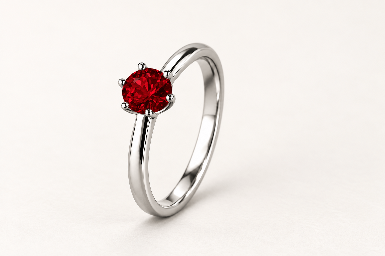 誕生石を中央の主石にした婚約指輪のイメージ