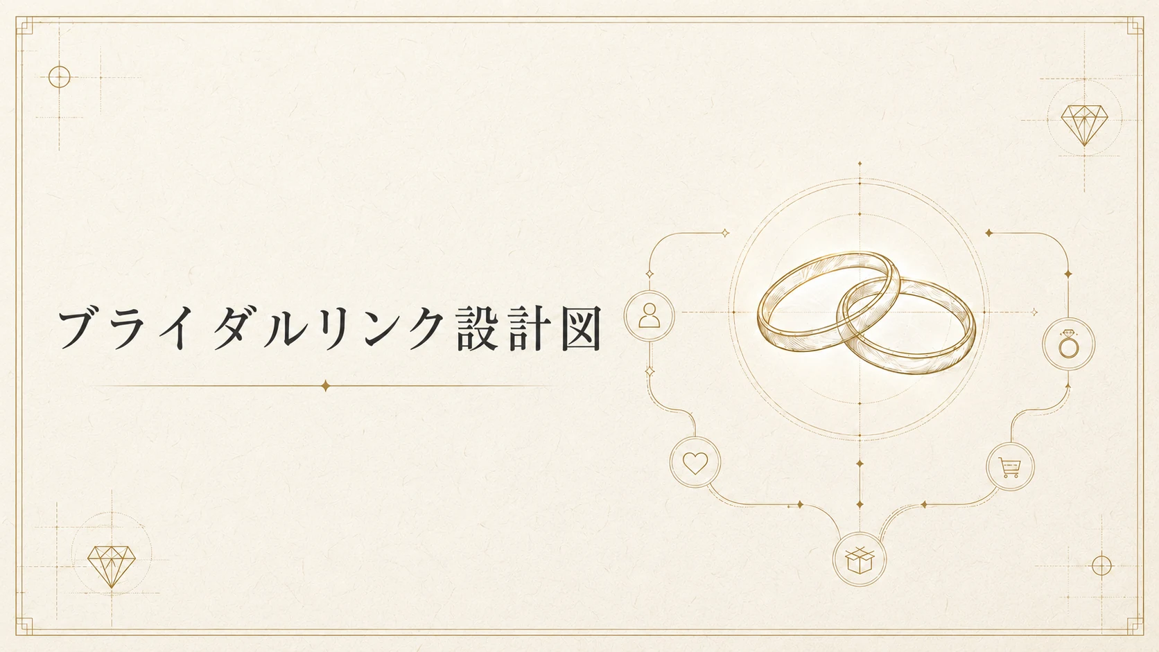 お客様と確認するブライダルリング設計図PDFの表紙