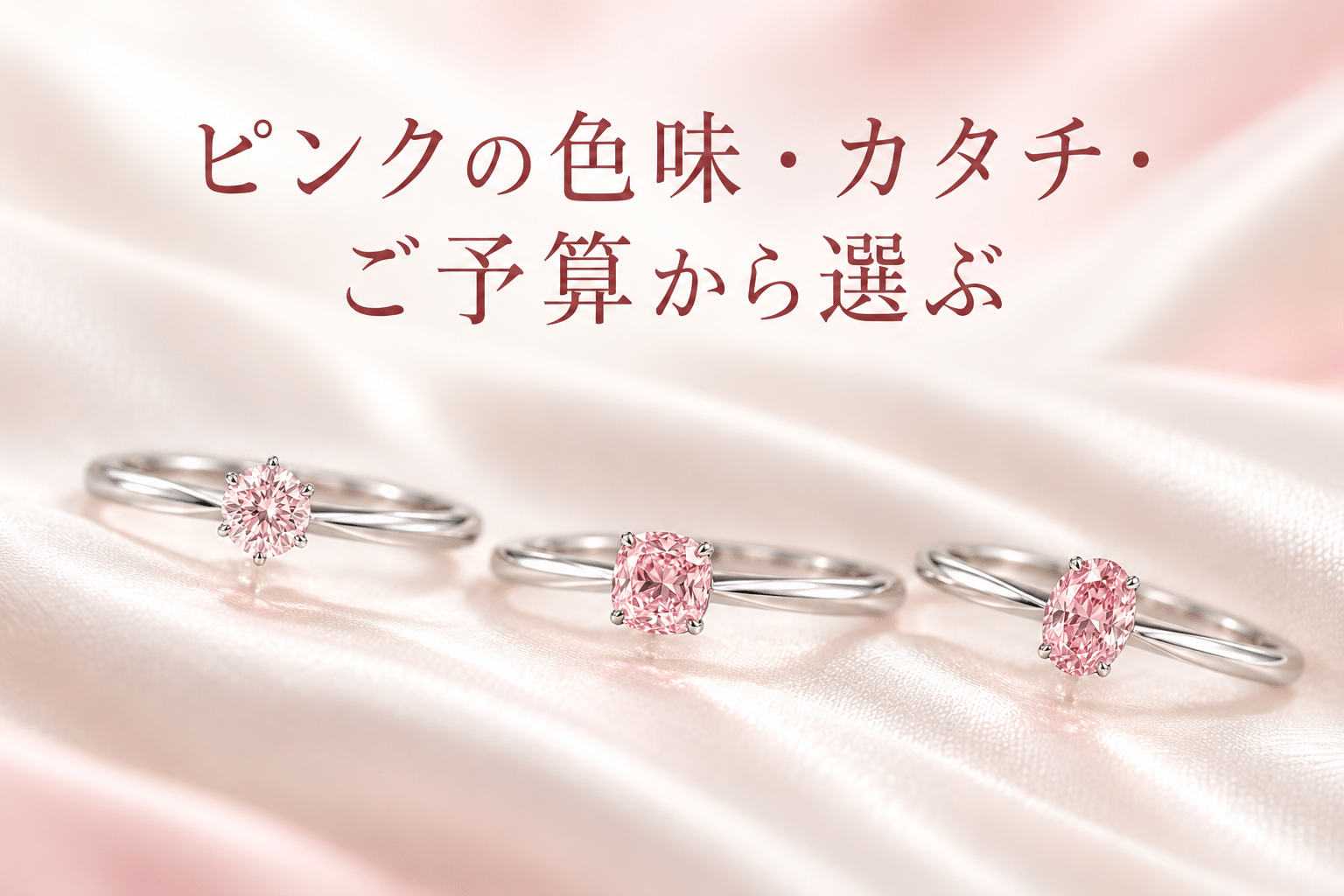 ピンクの色味・カタチ・ご予算から選ぶ